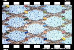 Teabo: Confetti for the Parade of Souls, watercolor, 22x30. (detail)